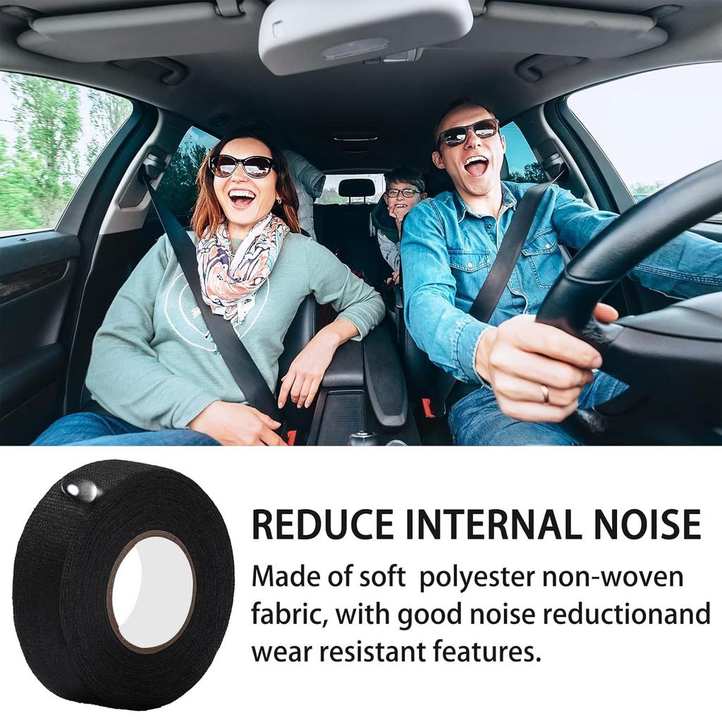 Automobilová tkanina Páska svazku vodičů Tepelná odolnost Vodotěsná Izolační Elektrická páska Černá Samolepicí textilní páska