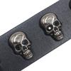 Skull Leather Studded Punk Bracelet - European/American Fashion, Domineering Street Dance Style Wristband