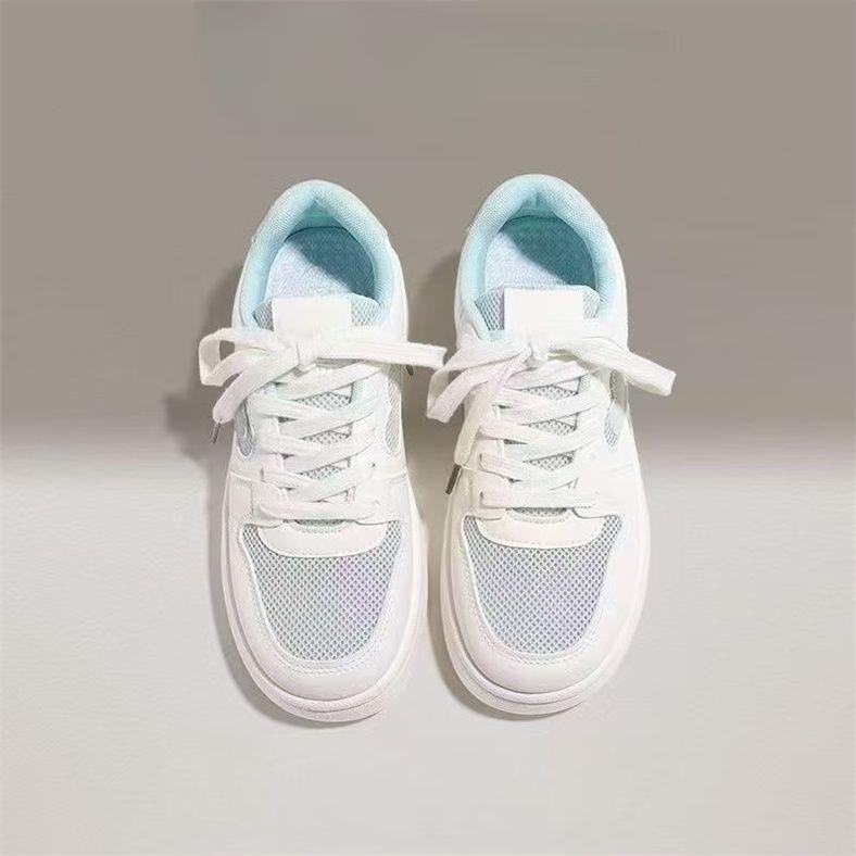 thick-soled non-slip little white shoes board shoes women's summer new student breathable mesh versatile casual sports shoes women