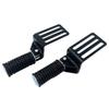 1 Pair Motorcycle Foot Pegs Footrests Black Pedals Aluminum Alloy Pedals Suitable For Most Motorcycles Wear-Resistant