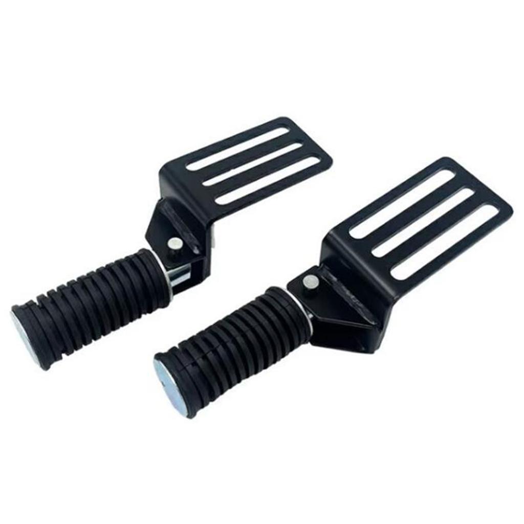 1 Pair Motorcycle Foot Pegs Footrests Black Pedals Aluminum Alloy Pedals Suitable For Most Motorcycles Wear-Resistant