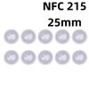 10 sztuk Naklejki Tagów RFID Ntag215 Tag NFC 13,56 MHz Iso14443A Naklejka Dostępny Telefon Klejąca Etykieta RFID