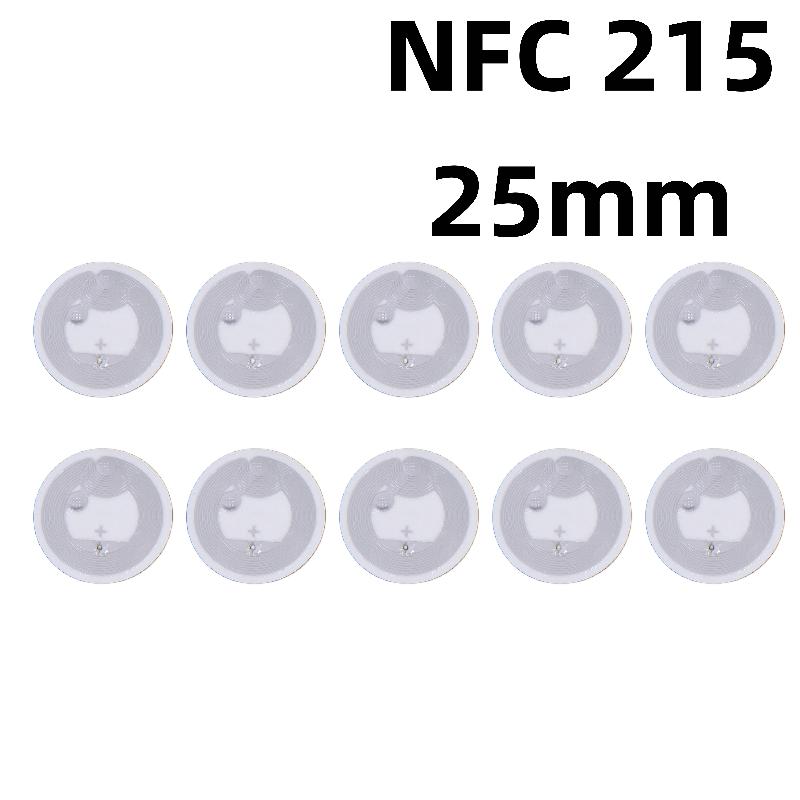10 sztuk Naklejki Tagów RFID Ntag215 Tag NFC 13,56 MHz Iso14443A Naklejka Dostępny Telefon Klejąca Etykieta RFID