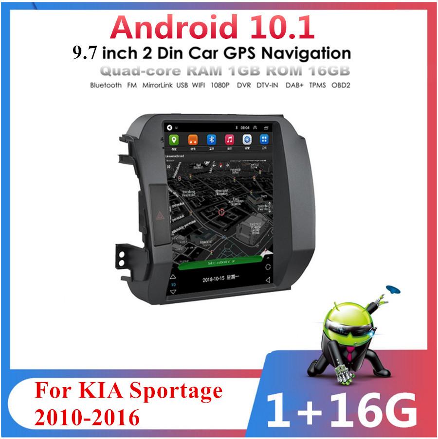 9.7'' Android 10.1 Stereo Radio GPS Navigation WiFi For Kia Sportage 2010-2016