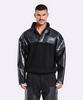 51Peosenteu Leather Knit Anorak - Black