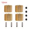 4 Pcs Brass Weighted Wheel Hex Hub 8/9/10MM For 1/10 Rc Crawler Vehicle Axial SCX10 90046 RR10 RGT 86100 MST UTB18 Parts