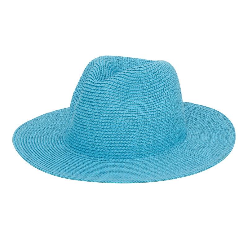 25 Colors Outdoor Sun Protection Women Beach Cowboy Hat Spring Summer Shade Solid Color Men Straw Hat Jazz Cap