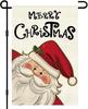 Merry Christmas Santa Claus Garden Ag 12 X 18 Inch Double Sided, Small Burlap UUI GGX