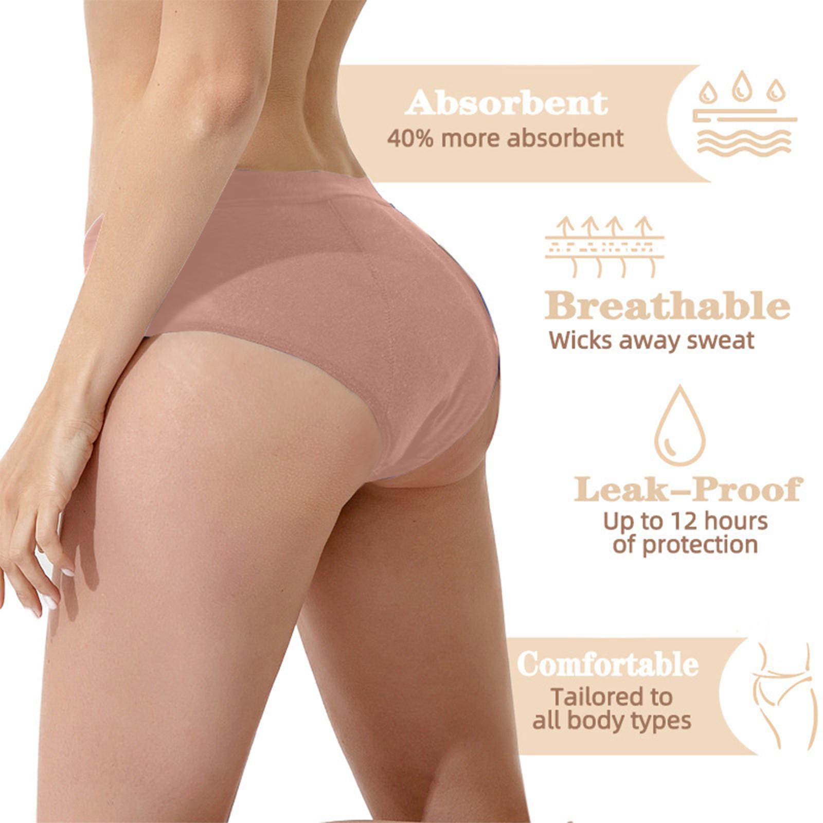 

Четырехслойное физиологическое нижнее белье с высокой абсорбционной способностью, дышащее и герметичное физиологическое нижнее белье L розовый