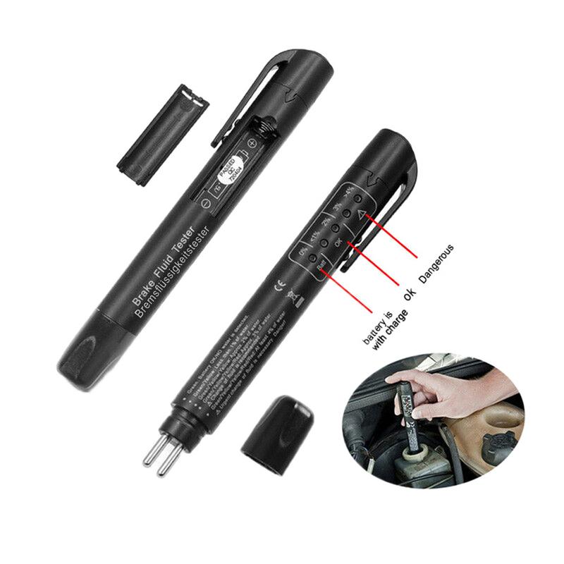 Portable Brake Fluid Inspection Pen DOT 3/4/5 Brake Fluid Testing Tool Automatic Shutdown Brake Fluid Test Pen for Motor Vehicle
