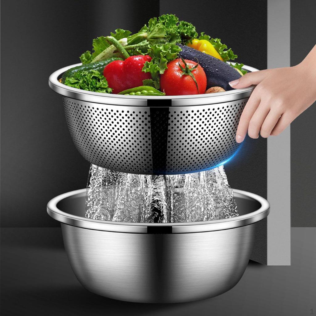 Cedník Kuchyňská polévková miska Sítko Míchání na rýži Mytí Ovoce Zelenina