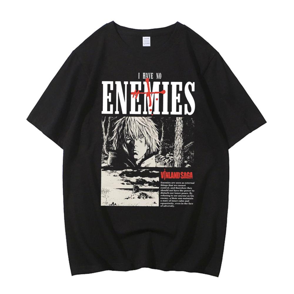 Vinland Saga cotton t-shirt men Retro streetwear Trendy 80s 2000s tshirt Y2k Colorful streetwear Comfortable korean clothes6