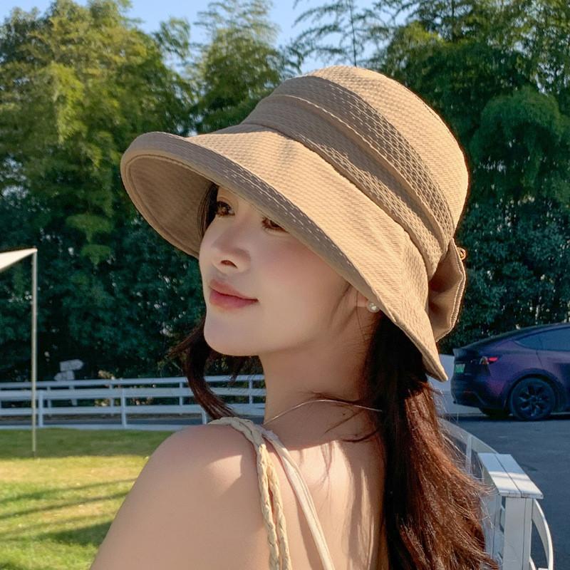 Summer Fashion Wide Brim Sun Hat With Large Sunshade For Women Outdoor Sun Protection