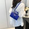 Summer retro fashion handbag women's 2024 new stone pattern small square bag versatile simple shoulder messenger bag