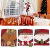 Christmas Decorations Xmas Dinner Chair Back Covers Soft Anti Wrinkle Non Slip Christmas Chair Slipcovers for Dining Room