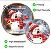 Snowman Decals for Glass Christmas Static Window Cling, Funny Sticker, Reusable Electrostatic Decorations Xmas Decal Home Shop Holiday Decor