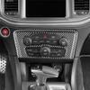 A03Z-Carbon Fiber For Dodge Charger 2015- Central Control Air A/C Switch Panel Cover Trim Interior Accessories