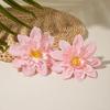 Sweet Cute Exaggerated Simulation Multi-Layer Polyester Flower Earrings Suitable for Women's Beach Vacation, Beach Party Gifts