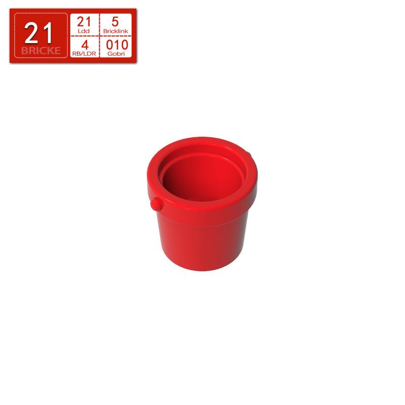 BRICKE Zhuan Ke Small Bucket Compatible with Lego 95343 MOC Educational Building Blocks. 136 pcs