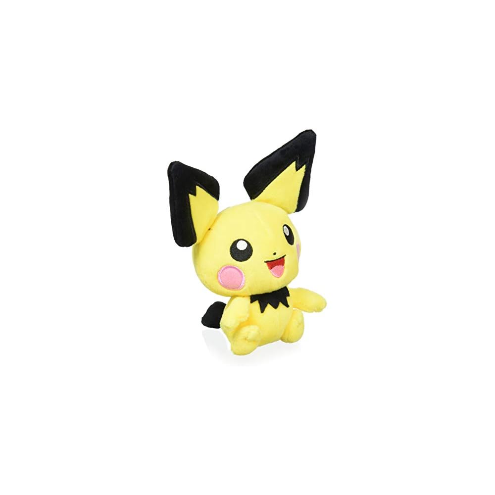 Pokmon Center Original Pichu Plush Toy 17x15x13.5 cm Soft Stuffed Animal