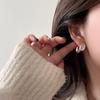 Elegant Ruffled Petal Stud Earrings: Fashionable, Versatile & Trendy Ear Jewelry for Women.