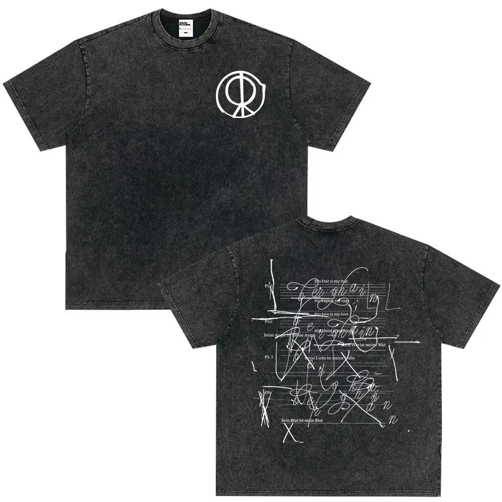 Vintage Gewaschenes Singer Rosala LUX Album Grafik T-Shirt Herren Damen Mode Kleidung T-Shirt Lässig Hiphop Übergroße T-Shirts