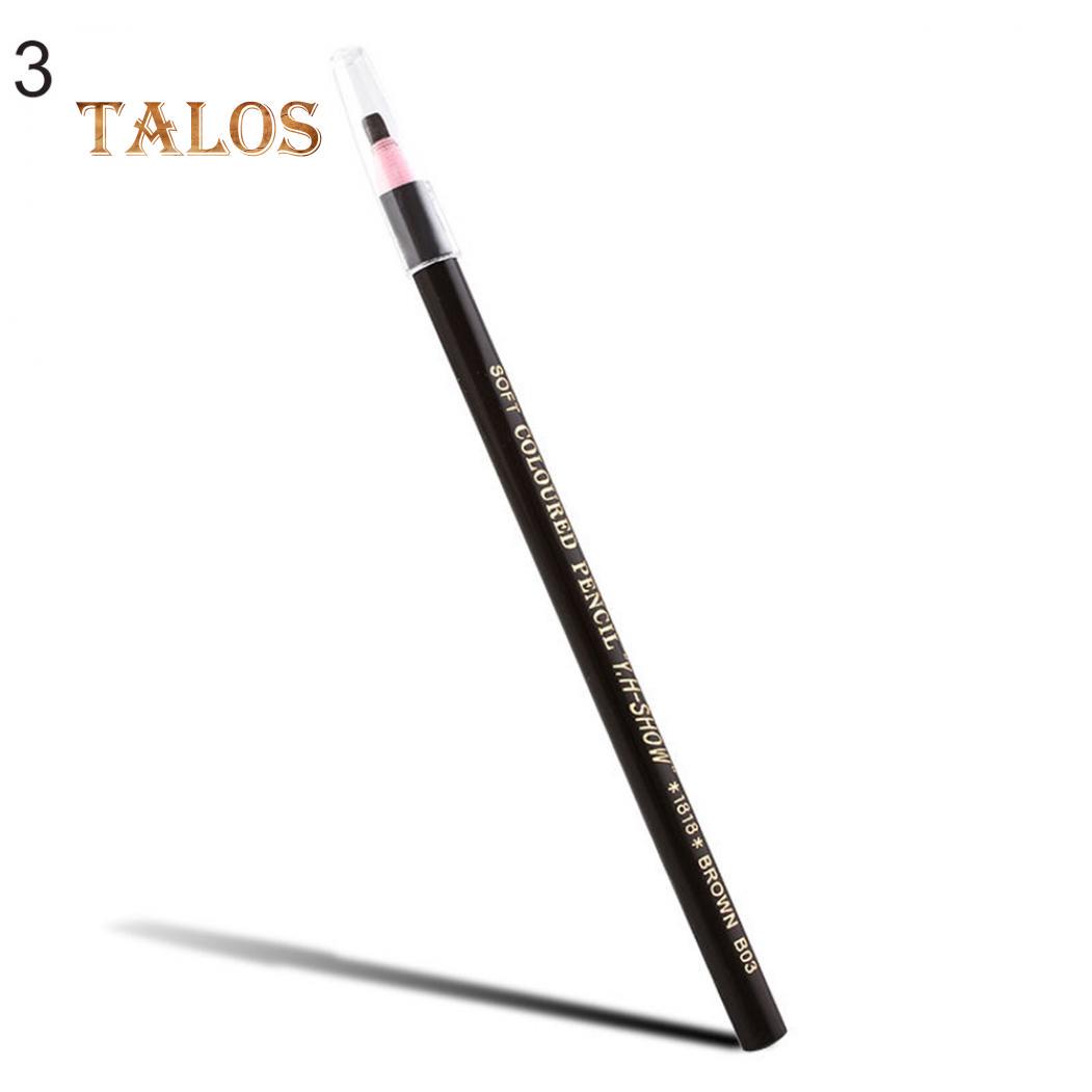 

Стойкий карандаш для бровей марки Talos, длина 17,5 см темный кофе