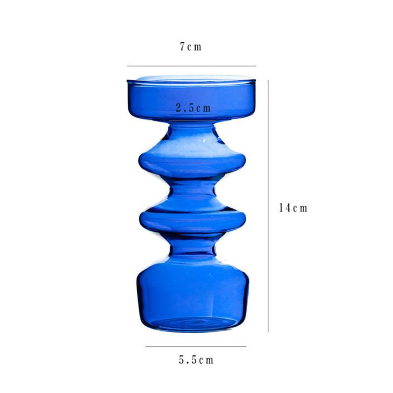 Glass Candle Holder Home Decoration Ornaments Wedding Table Handmade Crafts Glass Candlestick Gifts