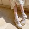 Cute Medium Tube Socks Thin Mesh Tube Socks Sweat Absorption Women Cotton Socks