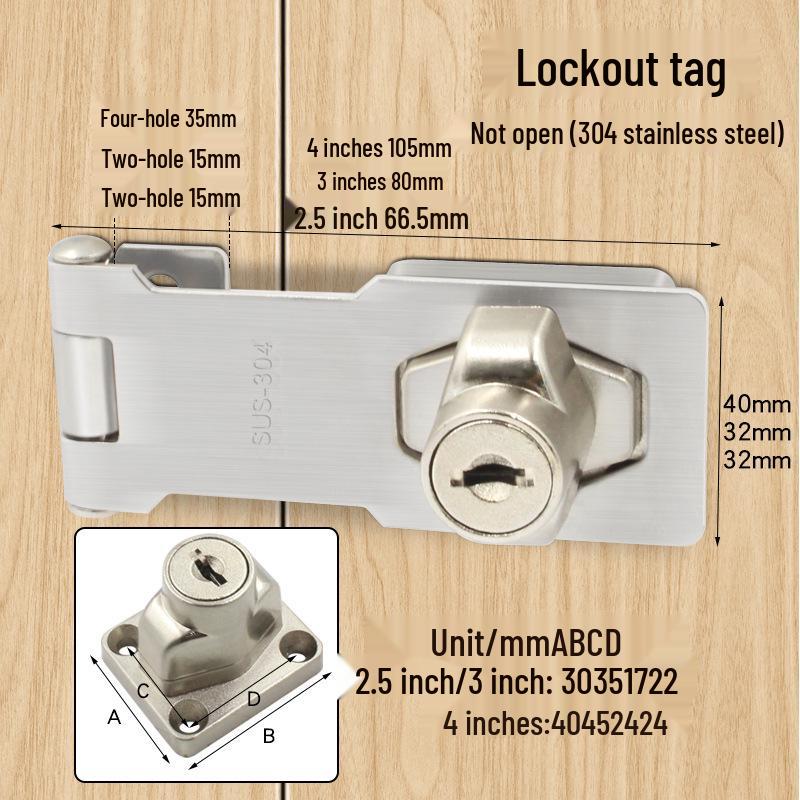Three-Digit Multi-Purpose Mechanical Password Lock for Cabinets and Drawers