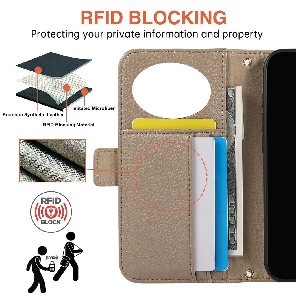 For Samsung Galaxy A35 5G Wallet Phone Case Shockproof TPU+PU Leather Flip Cover with Mirror,Strap