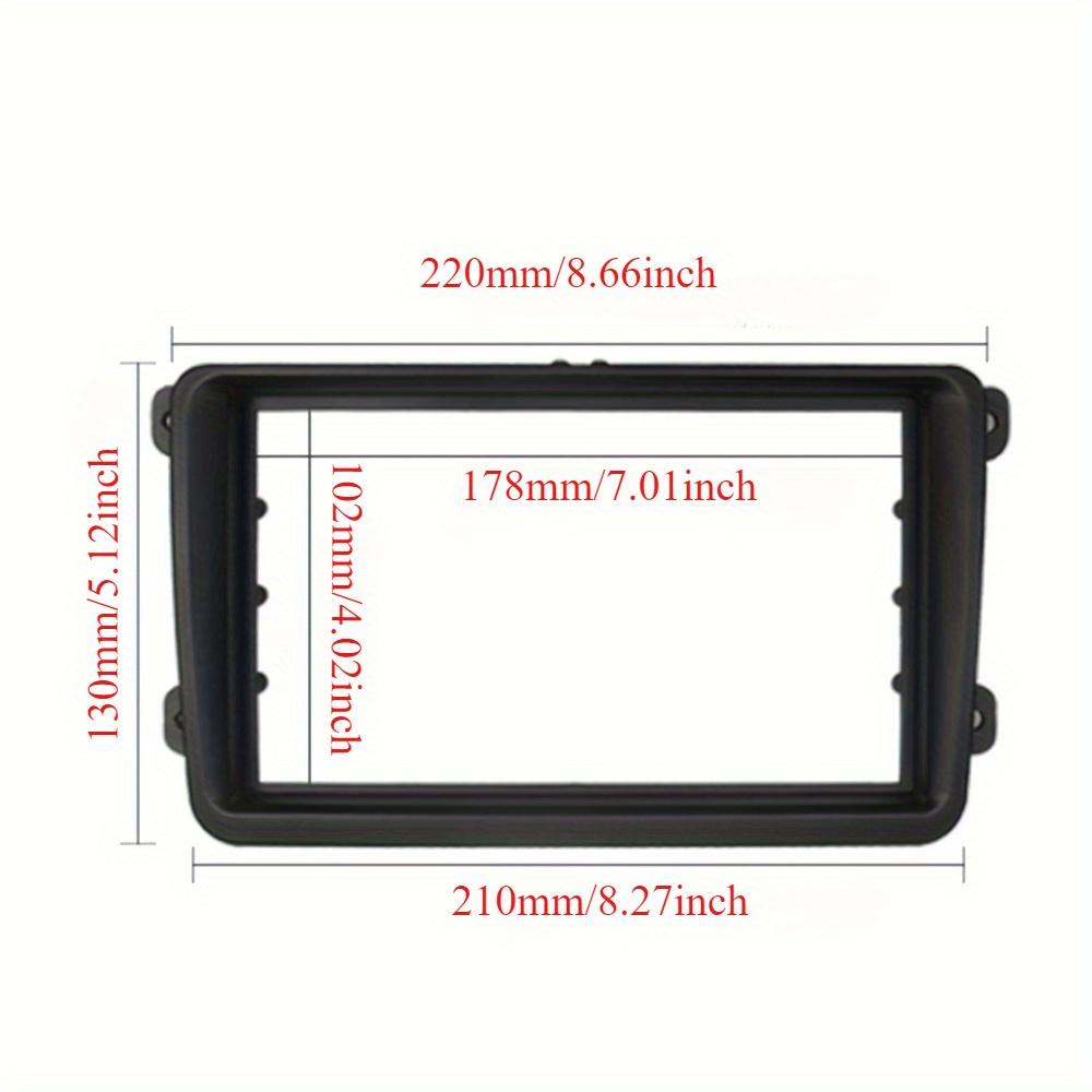 Double DIN Car Fascia for volkswagen Skoda Seat car Radio frame fascia auto frame Dash Kit Compatible with Caddy Touran Passat Tiguan