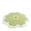 Floral Round Imitation Cashmere Floor Mat: Wear-Resistant, Cold-Insulating Rug for Living Room, Sofa, Coffee Table, Bedroom, and Bedside.