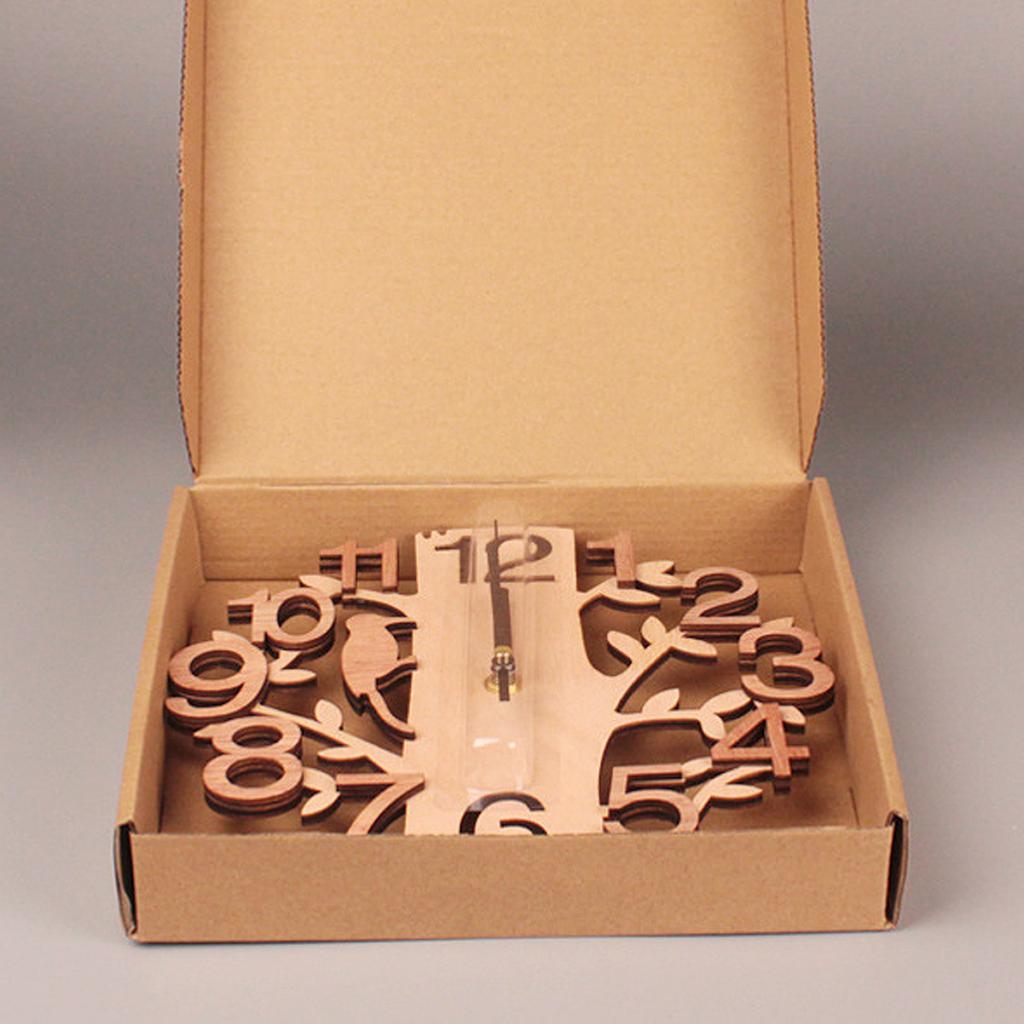 Wooden Wall Clock 8.7in Diameter White Double Layer Ultra Quiet Silent Wall Clock