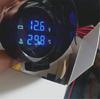 12V/24V LCD Voltmeter with Water Temp Gauge