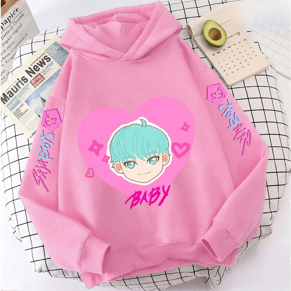 Autumn KPop Demon Hunters Cool Print Children's Hoodies Girls Fashion Oversized Streetwear Casual Boys Hooded Sweatshirt
