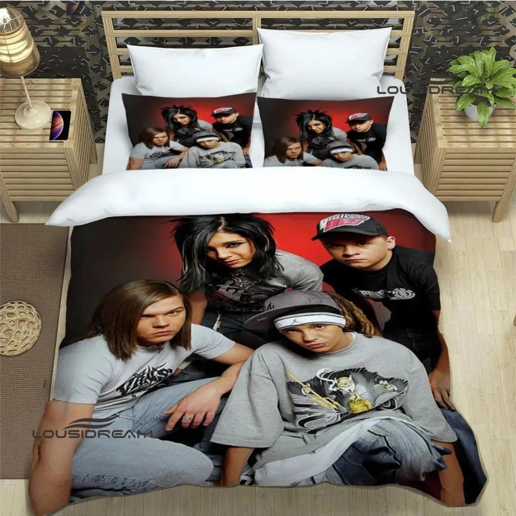 Comforter Rock Band Hd Comforter Tokio Hotel Band Printed Bedding Set For Adult Kids Single Twin Full Queen King