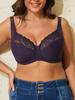 Sexy Spitzen-Bralette EF Cup Damen-BHs Ultradünn Atemberaubend Transparent Bügel Große Größe Reine Farbe