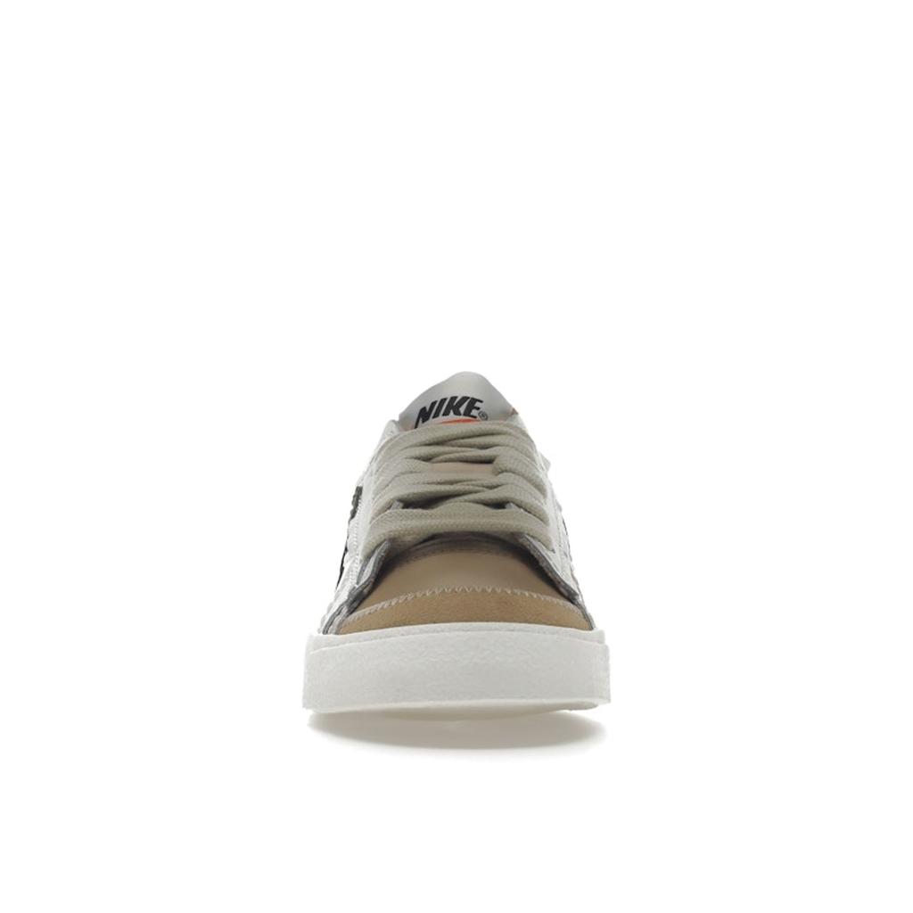 Nike Blazer Low 77 Jumbo Sand Drift Medium Olive Women Sneakers Cream Light-Silver Phantom DQ1470-105