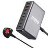 500W Gallium Nitride 8-Port Desktop Charger with 6 USB-C and 2 USB-A Ports