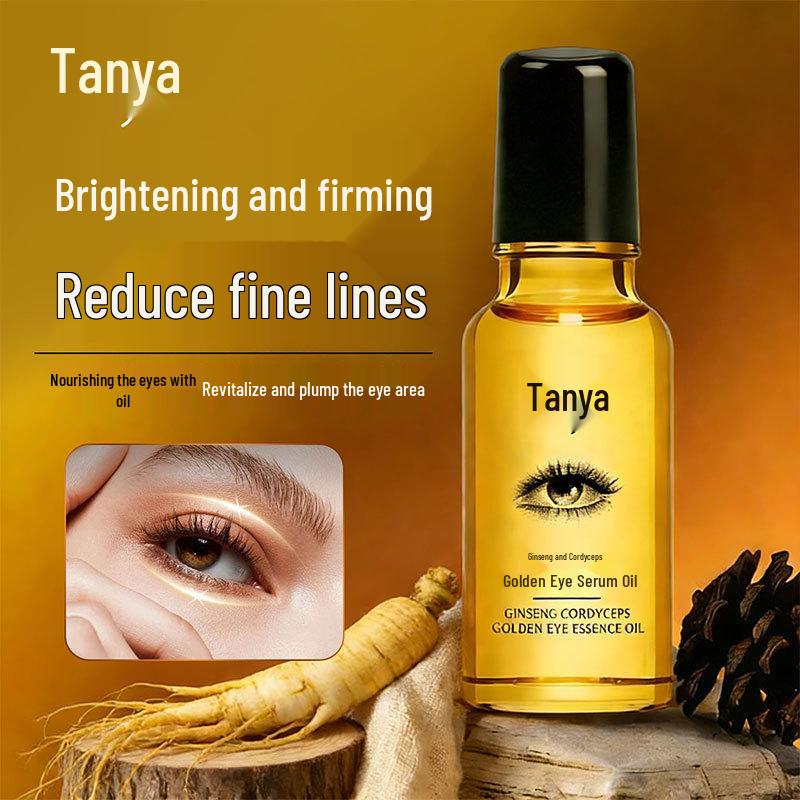 Explore Ya Ginseng Cordyceps Golden Eye Serum: Fade Fine Lines, Brighten Skin, Anti-Wrinkle, Lift & Firm Eye Area