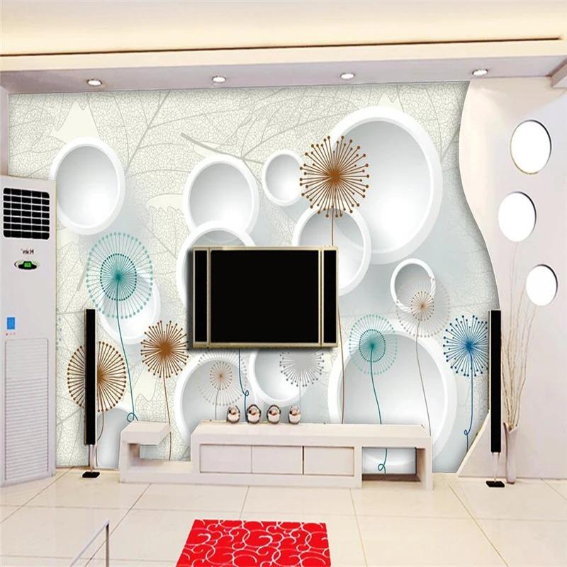 Dandelion Photo Wallpaper Modern Minimalist Living Room Bedroom Background Wall Murals