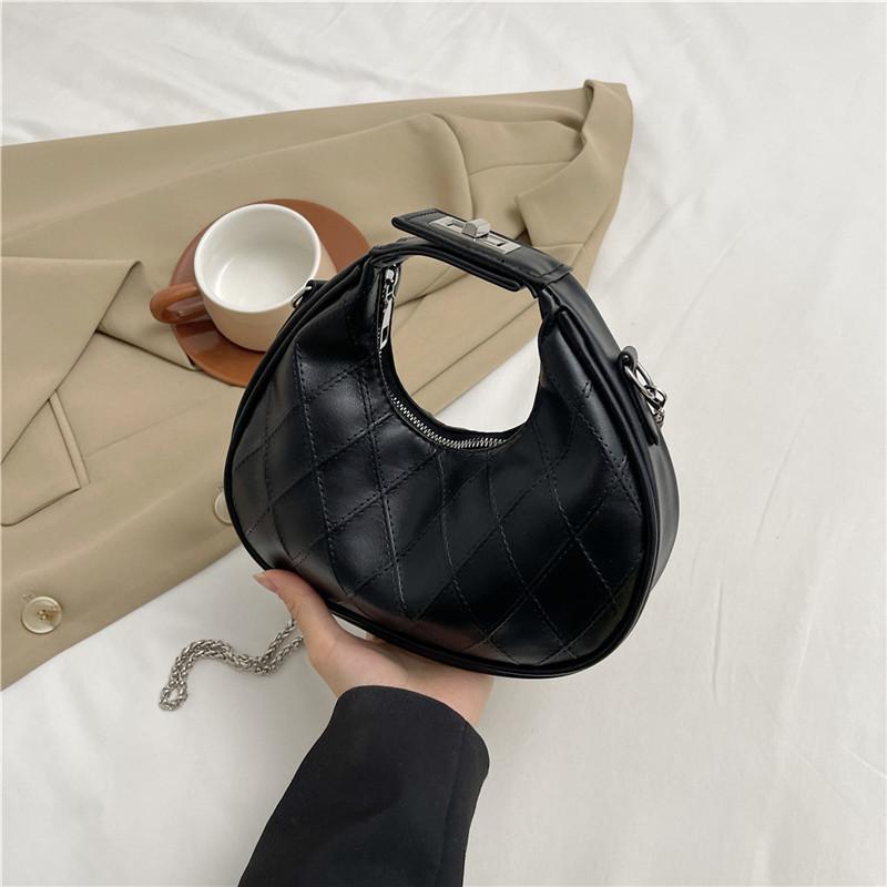 Elegant Soft Pu Crescent Bag For Women Versatile Daily Use With Interior Mobile Pocket Available In Various Shades