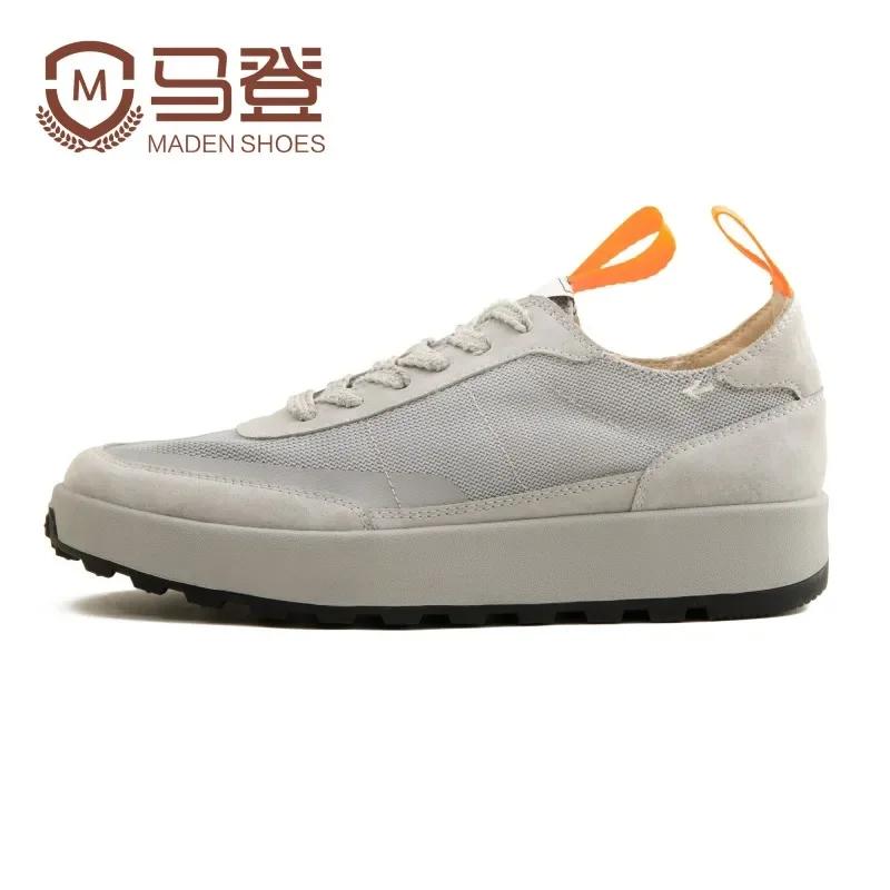 Maden  Spring Vintage Jogging Shoes for Men Casual Low Top Running Sports Mesh Breathable Shoes Comfort Trainer Summer Sneakers