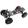 RC Car Chassis Kit, RC Car Frame Set with CNC Aluminum Alloy    Winch Mount Carbon   Frame for 31300CMm Wheelbase