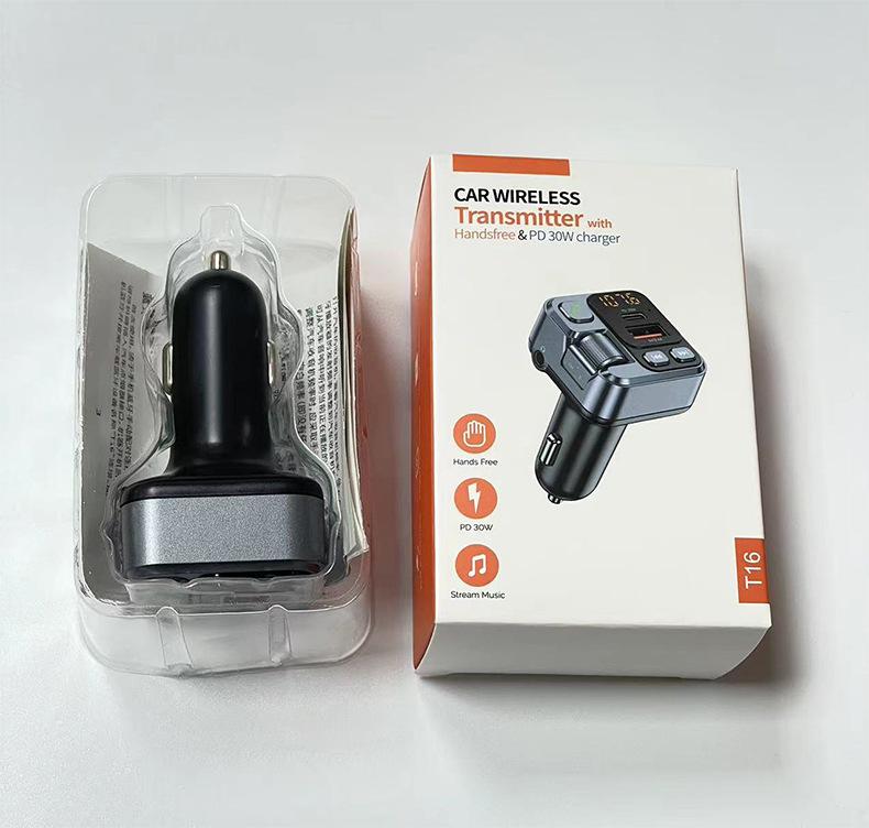 

FM-передатчик с быстрой зарядкой PD 30 Вт, функцией громкой связи и светодиодным дисплеем