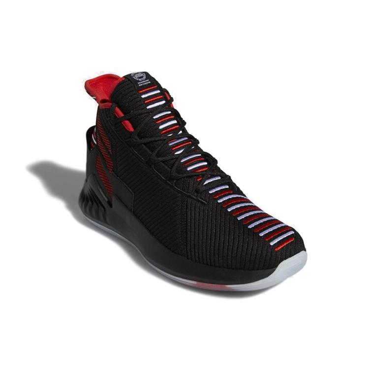New adidas Derrick Rose 9 Black White Red EE6846