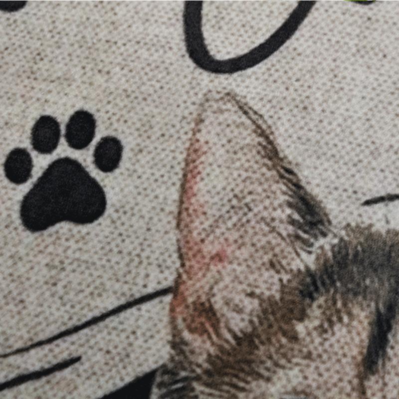 Super Absorbent Bath Mat Four Cats Living Room Rugs Entrance Doormat Home Balcony Decor Prayer Rug Non-slip Kitchen Door Mats Su