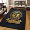 Benutzerdefinierter Name Beitar Jerusalem Flanellmuster Quadratischer Teppich, Läufer, Teppich für Wohnzimmer Schlafzimmer Sofa Spielzimmer Dekor, Rutschfeste Fußmatte