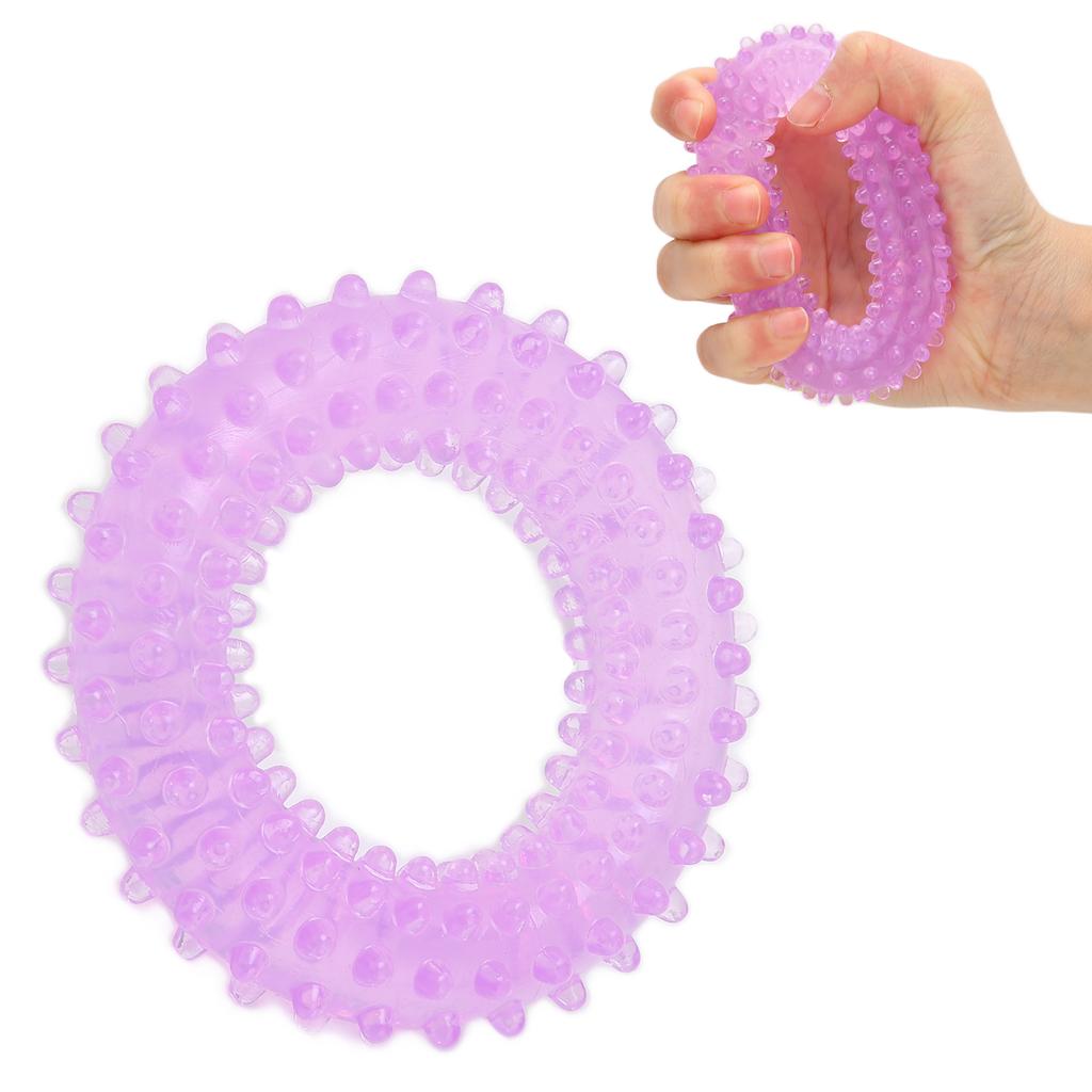 Finger Strengthener Annular Design Protruding Dot Design Good Elasticity Rehabilitation Grip for   Home